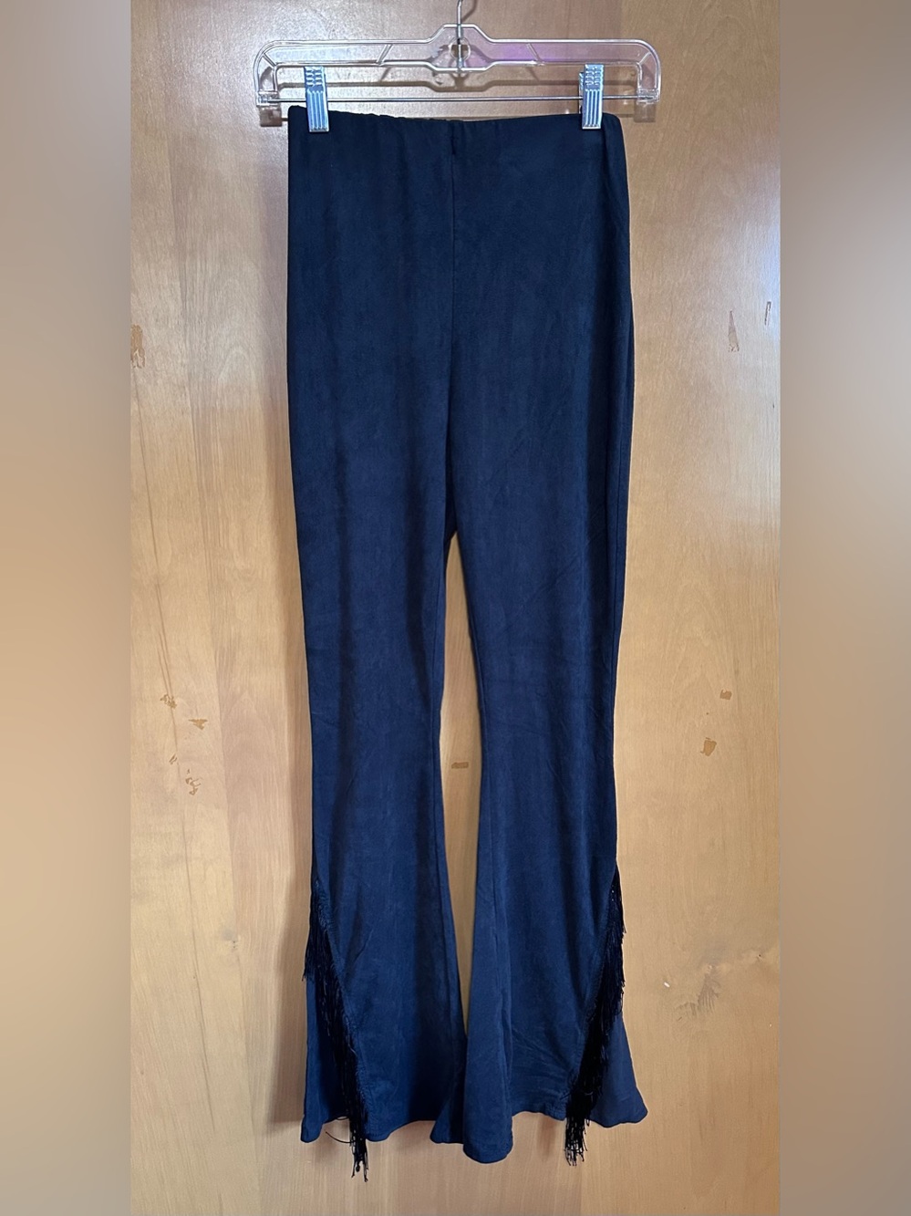 Fashion Nova Black Boot Cut Fringe Pants